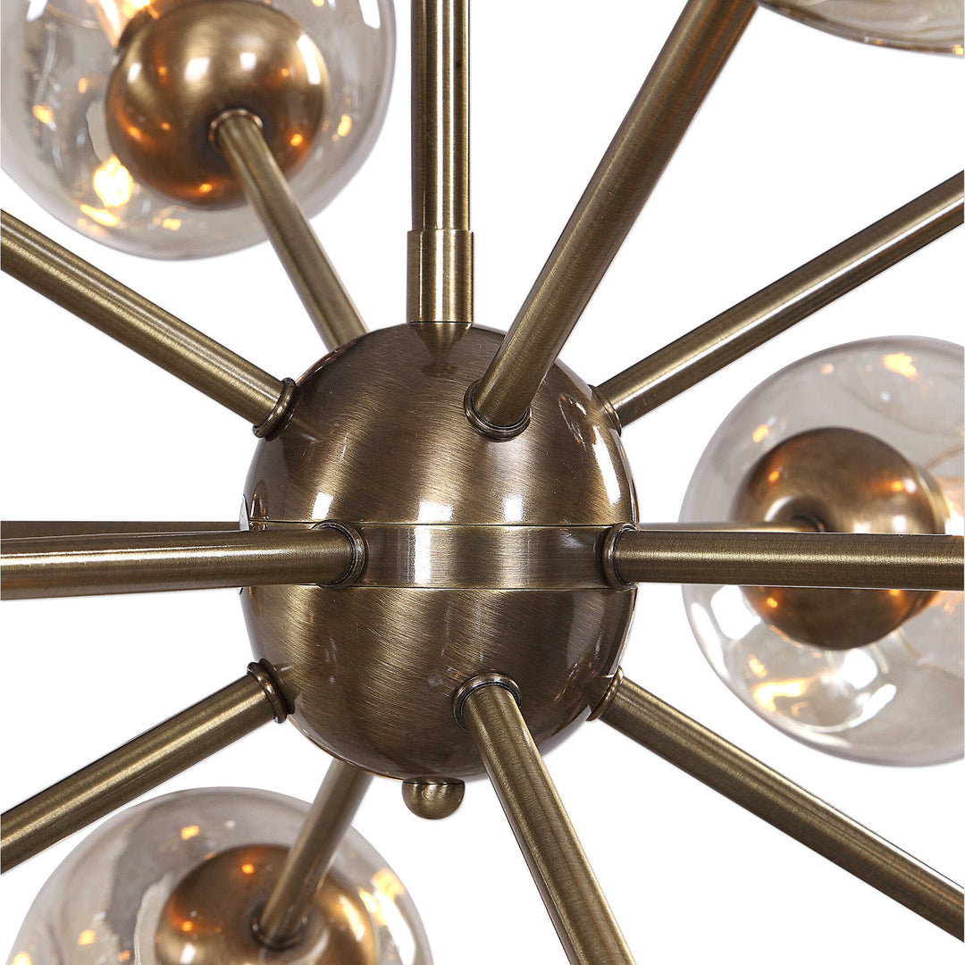 American Home Furniture Uttermost Chet 12 Light Sputnik Chandelier