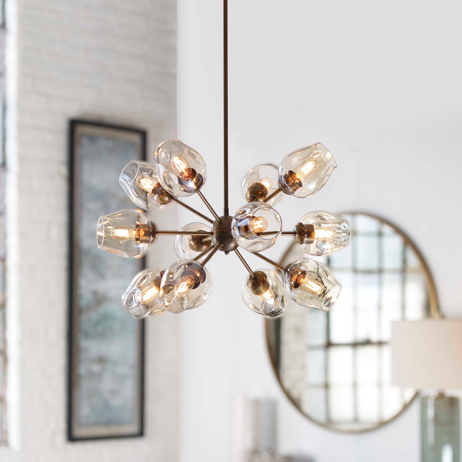 American Home Furniture Uttermost Chet 12 Light Sputnik Chandelier