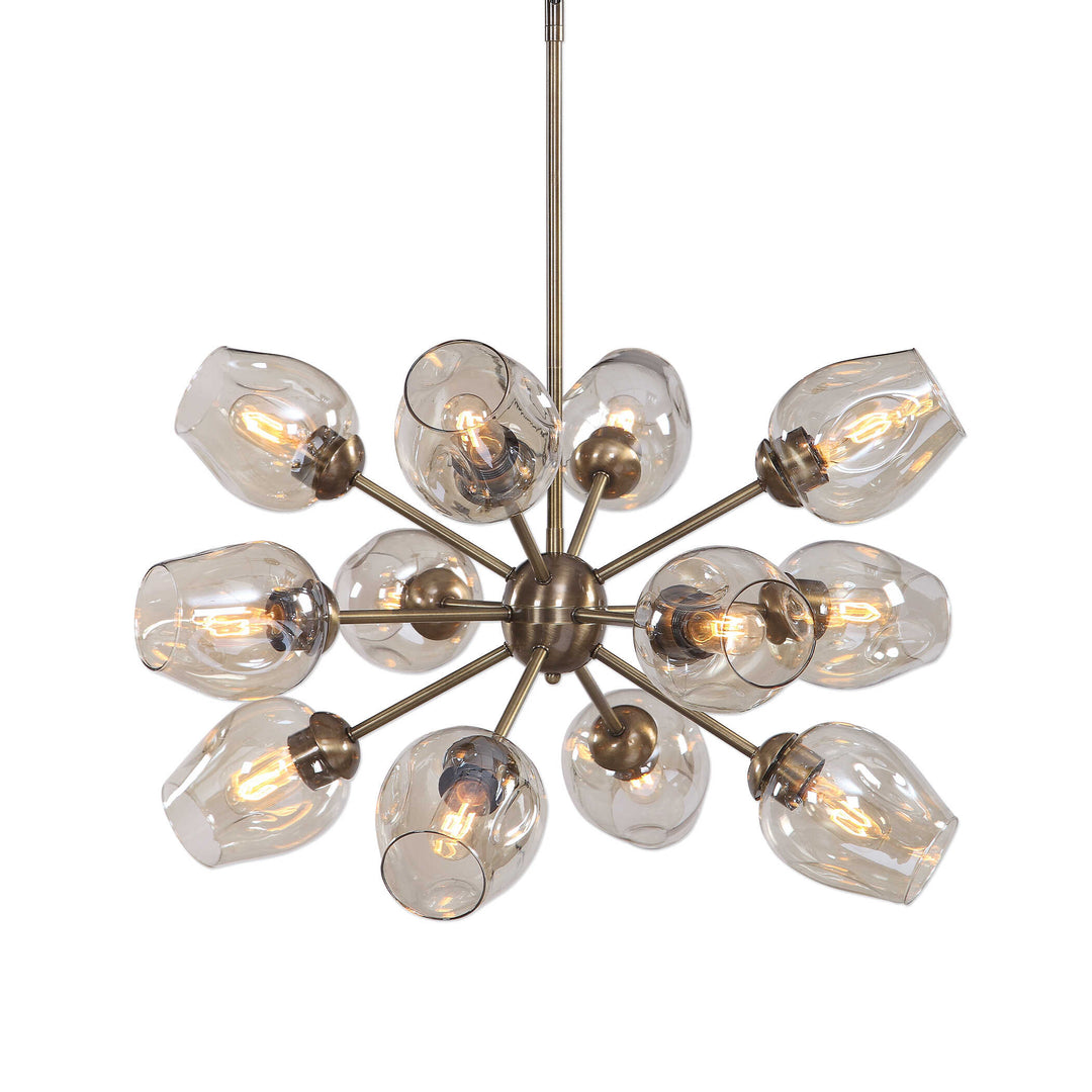 American Home Furniture Uttermost Chet 12 Light Sputnik Chandelier