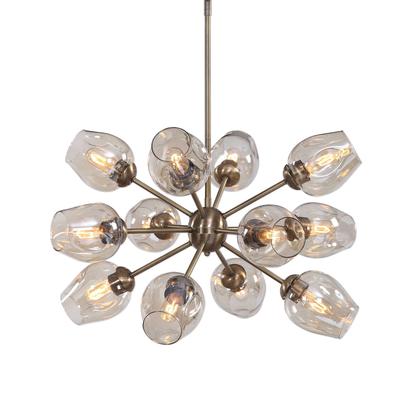 American Home Furniture Uttermost Chet 12 Light Sputnik Chandelier