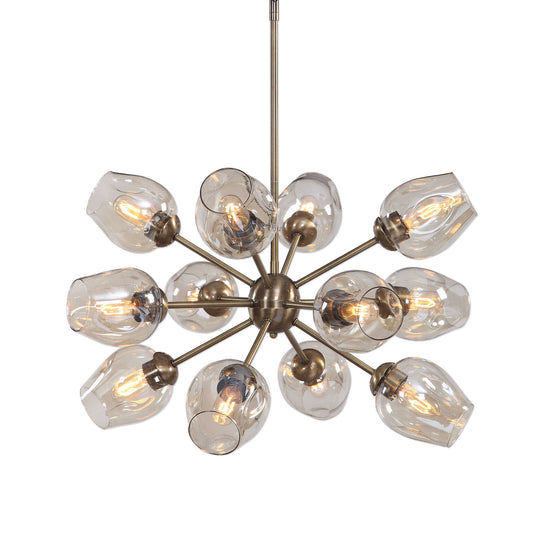 American Home Furniture Uttermost Chet 12 Light Sputnik Chandelier