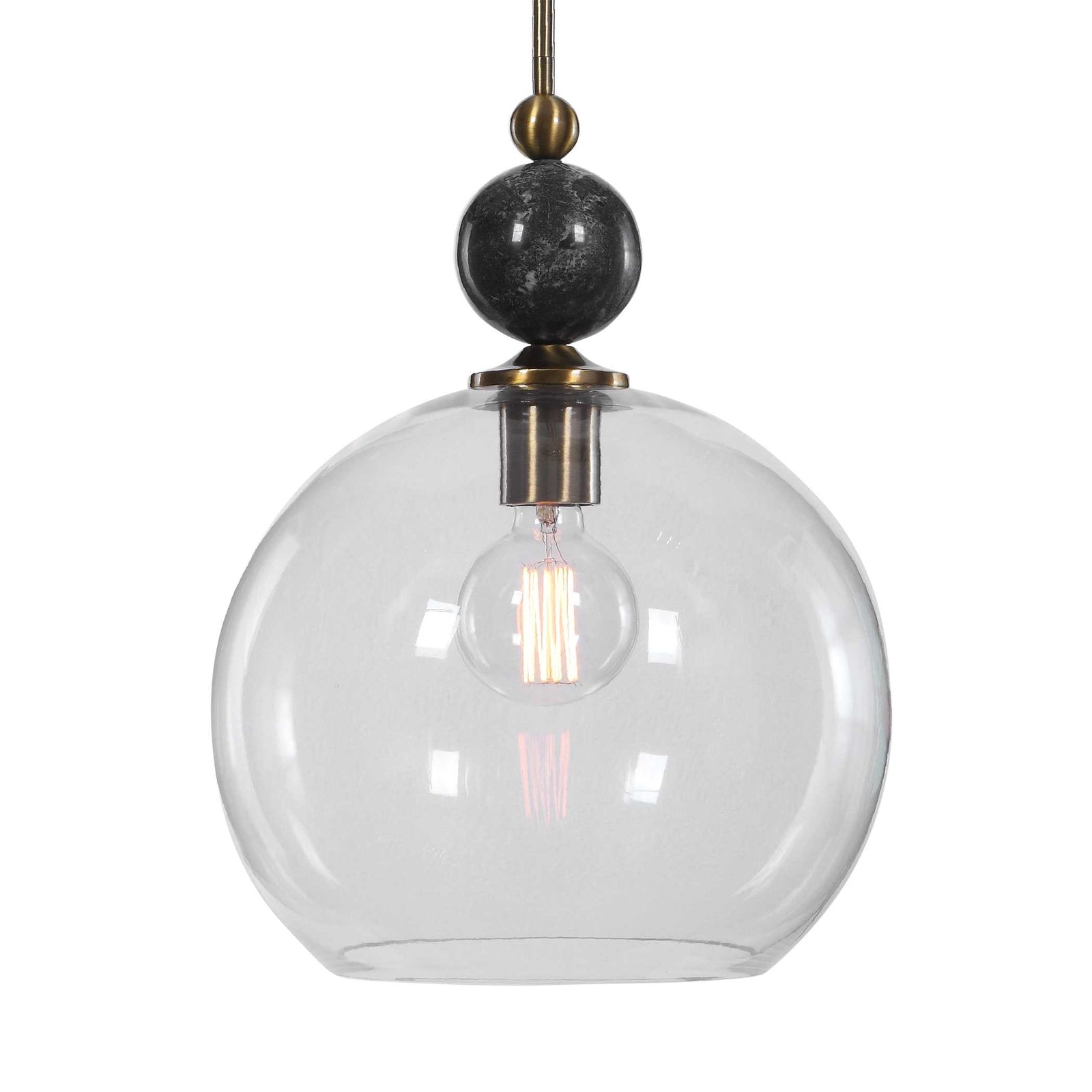 American Home Furniture Uttermost Mendota 1 Light Glass Pendant