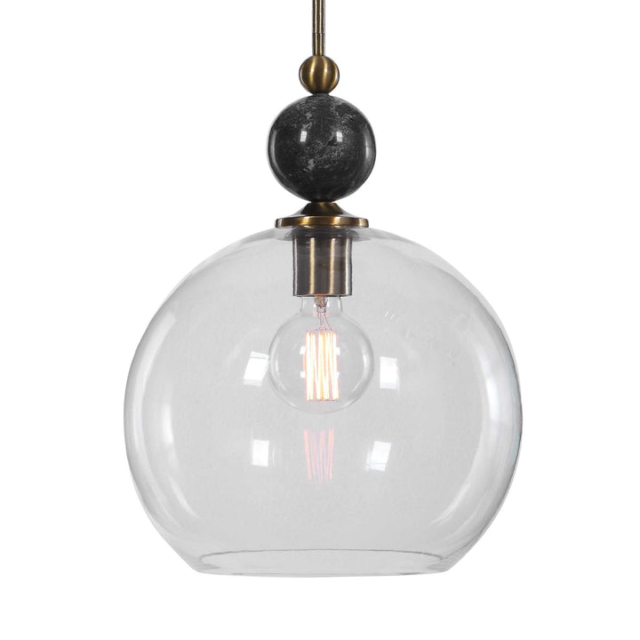 American Home Furniture Uttermost Mendota 1 Light Glass Pendant