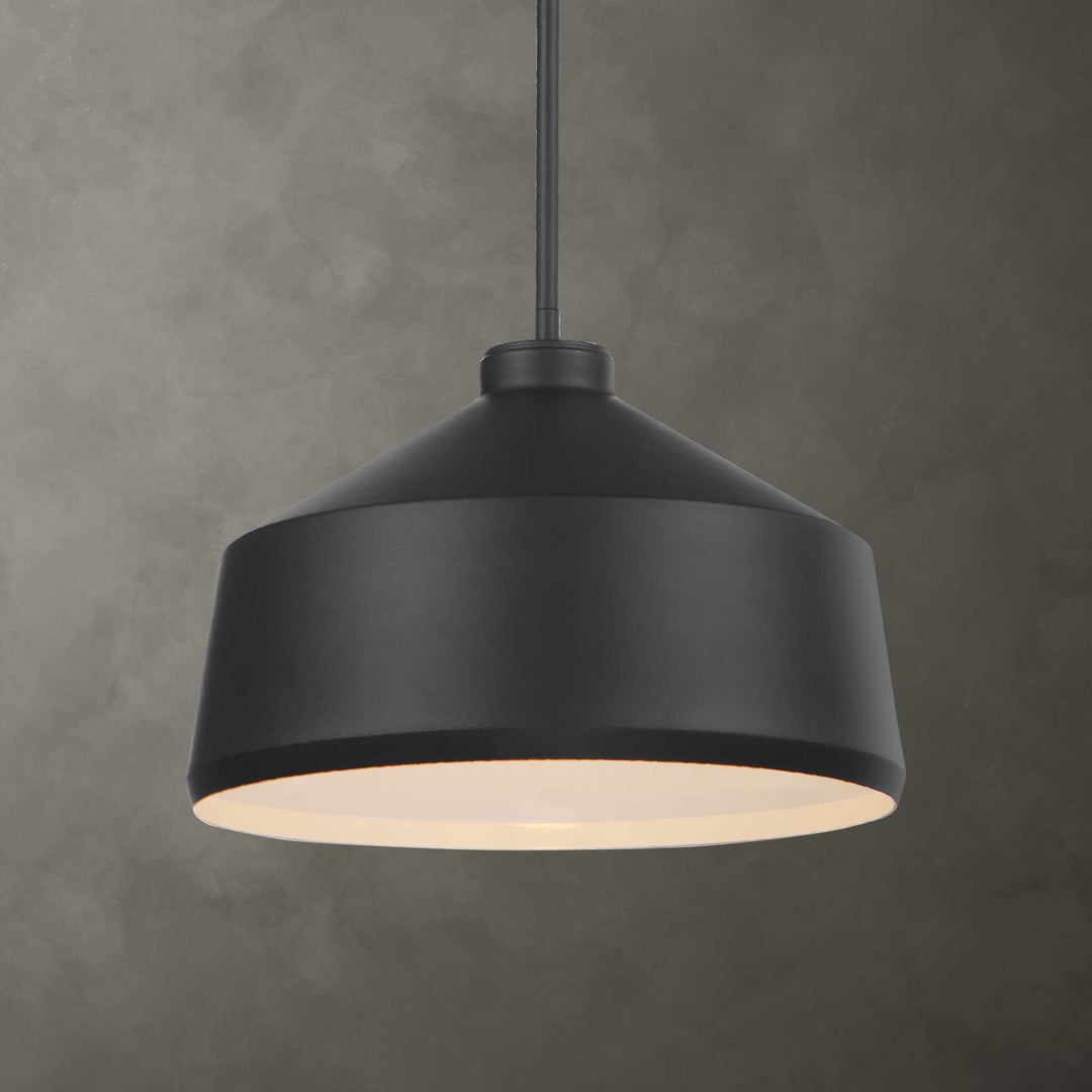 American Home Furniture Uttermost Holgate 1 Light Black Pendant