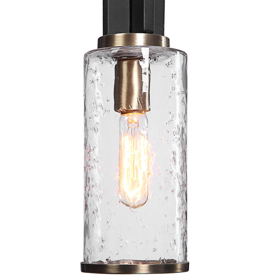 American Home Furniture Uttermost Jarsdel 1 Light Industrial Mini Pendant
