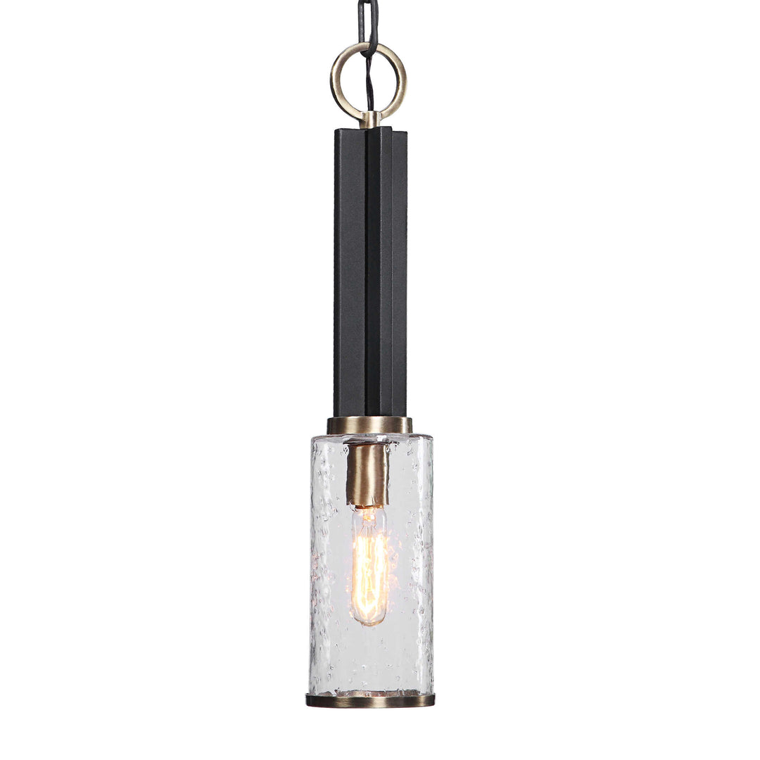 American Home Furniture Uttermost Jarsdel 1 Light Industrial Mini Pendant