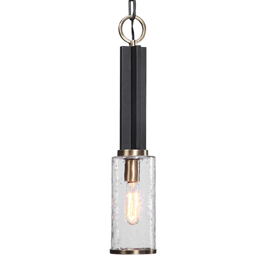 American Home Furniture Uttermost Jarsdel 1 Light Industrial Mini Pendant