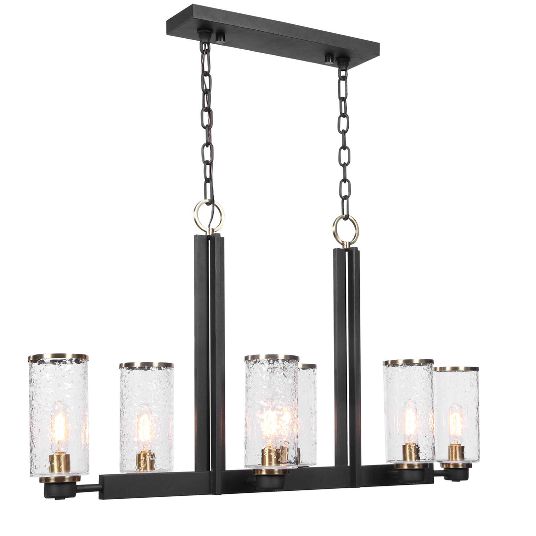 American Home Furniture Uttermost Jarsdel 6 Light Industrial Island Light