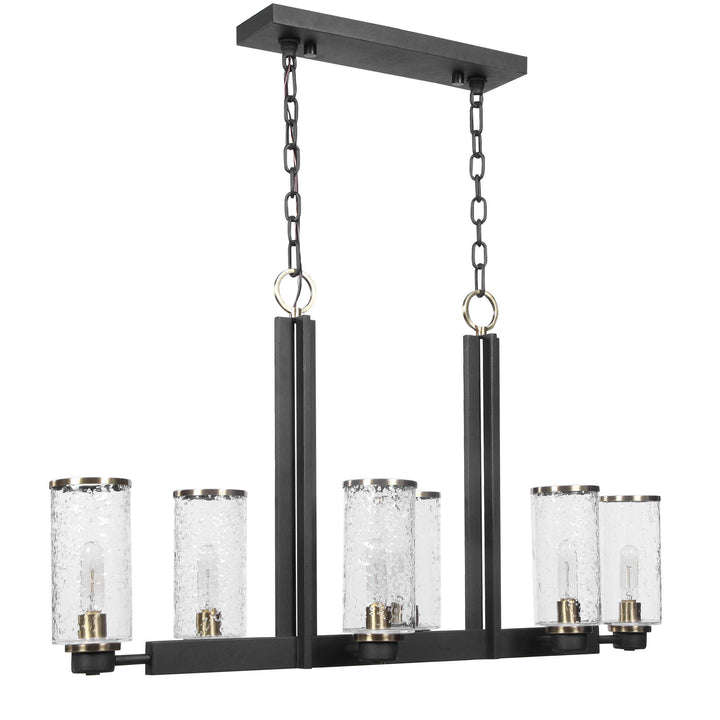 American Home Furniture Uttermost Jarsdel 6 Light Industrial Island Light