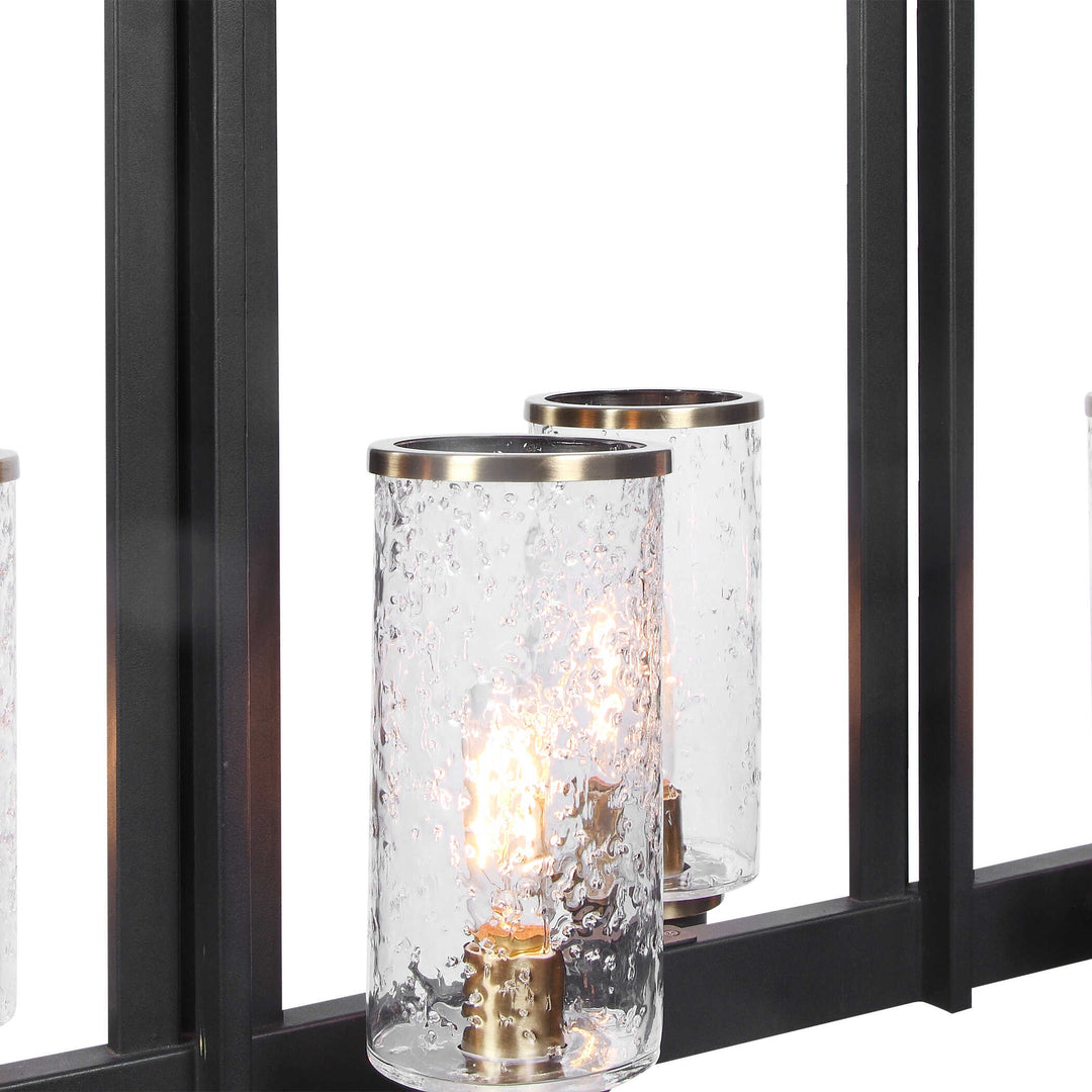 American Home Furniture Uttermost Jarsdel 6 Light Industrial Island Light