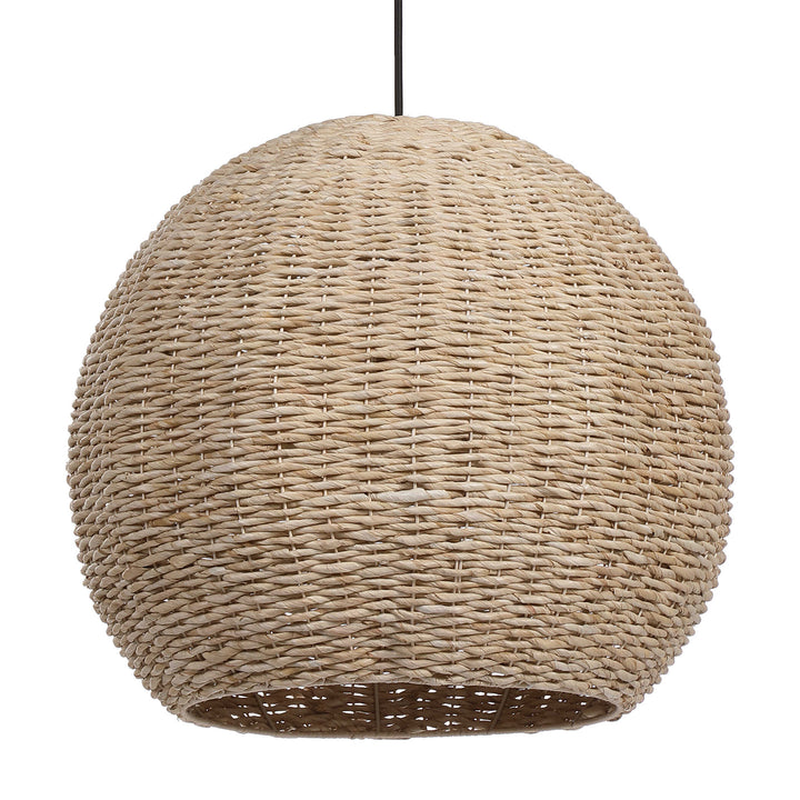 American Home Furniture Uttermost Seagrass 1 Light Dome Pendant
