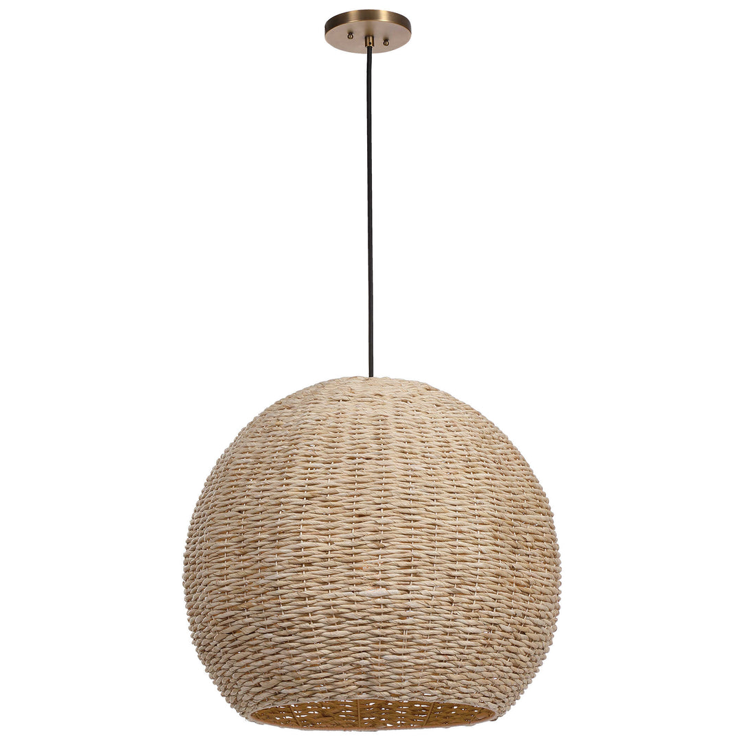 American Home Furniture Uttermost Seagrass 1 Light Dome Pendant