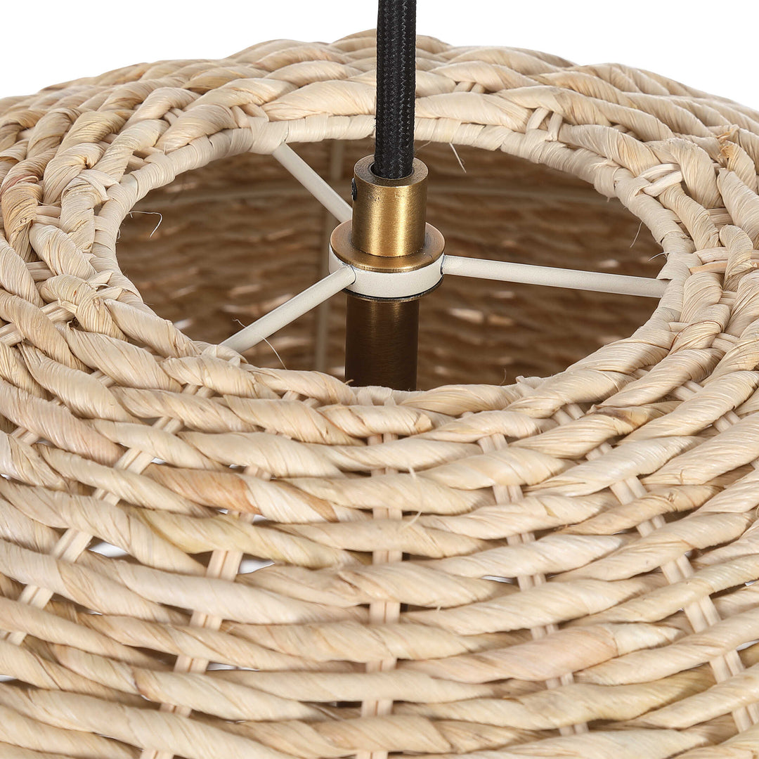 American Home Furniture Uttermost Seagrass 1 Light Dome Pendant
