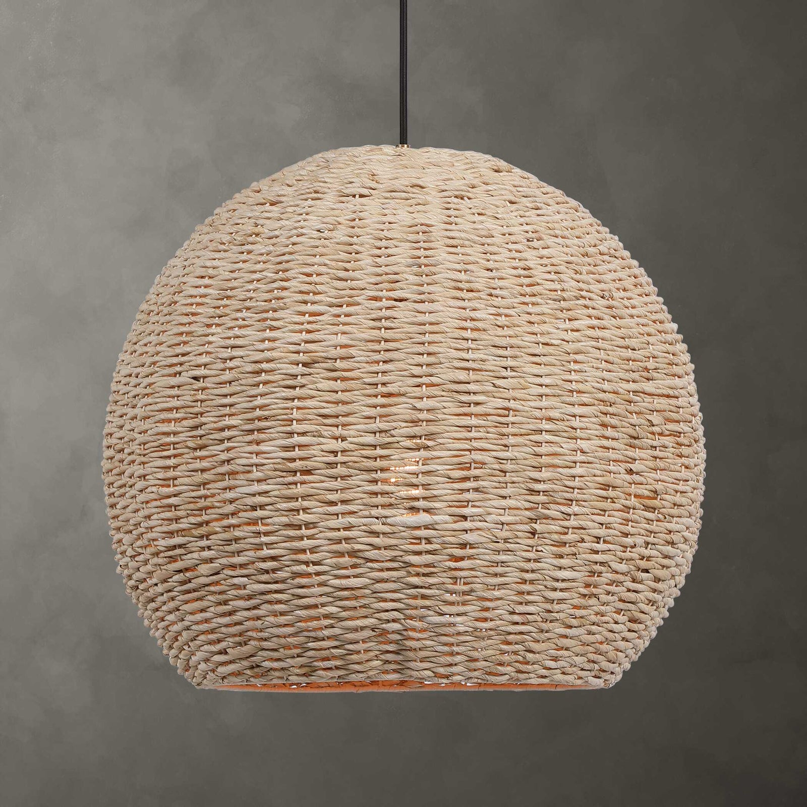American Home Furniture Uttermost Seagrass 1 Light Dome Pendant