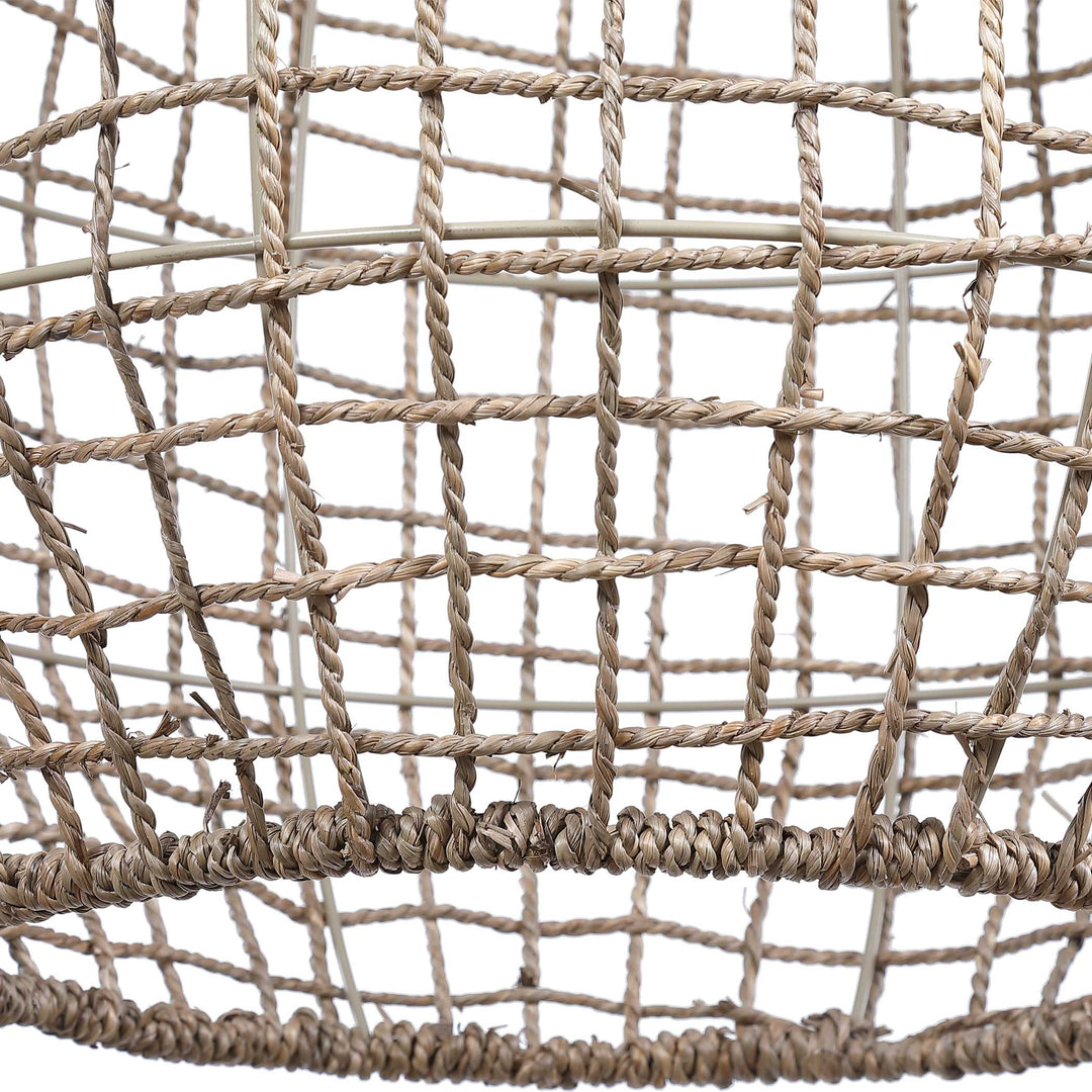 American Home Furniture Uttermost Cross Weave 1 Light Pendant