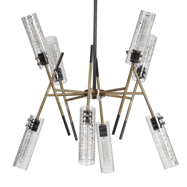 American Home Furniture Uttermost Telesto 8 Light Linear Pendant