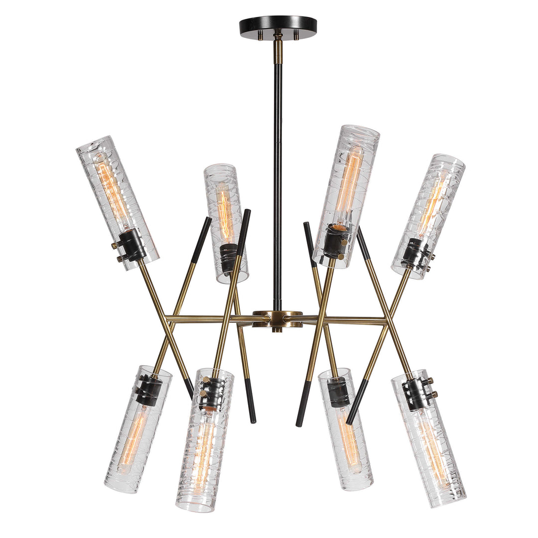 American Home Furniture Uttermost Telesto 8 Light Linear Pendant