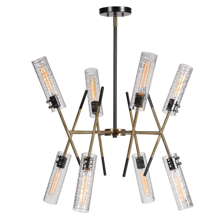 American Home Furniture Uttermost Telesto 8 Light Linear Pendant
