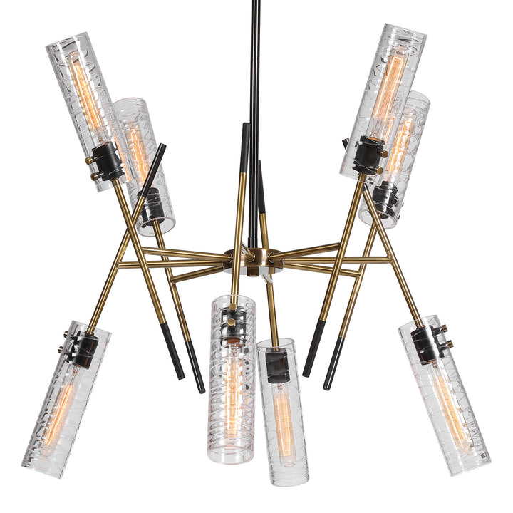 American Home Furniture Uttermost Telesto 8 Light Linear Pendant