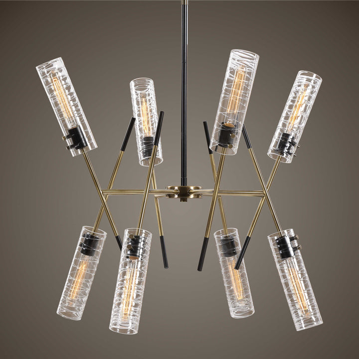 American Home Furniture Uttermost Telesto 8 Light Linear Pendant