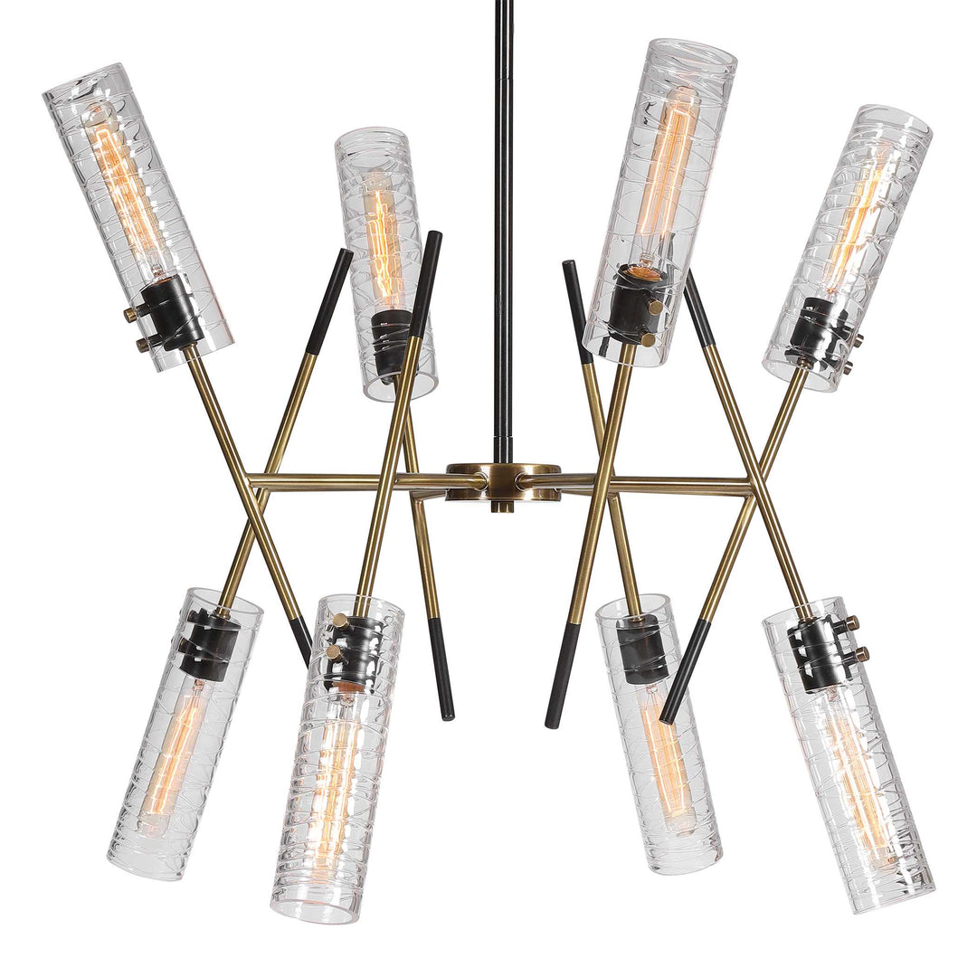 American Home Furniture Uttermost Telesto 8 Light Linear Pendant