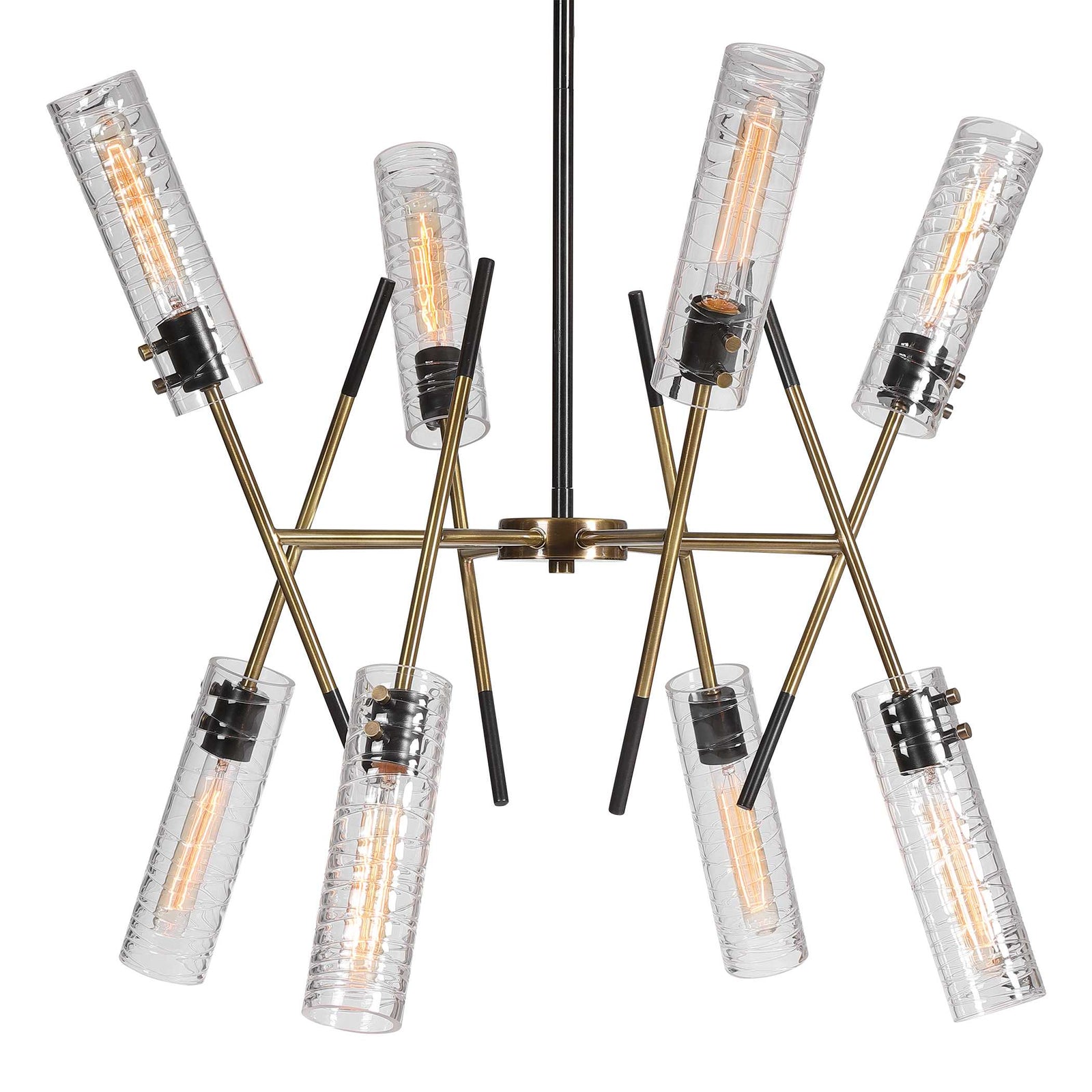 American Home Furniture Uttermost Telesto 8 Light Linear Pendant