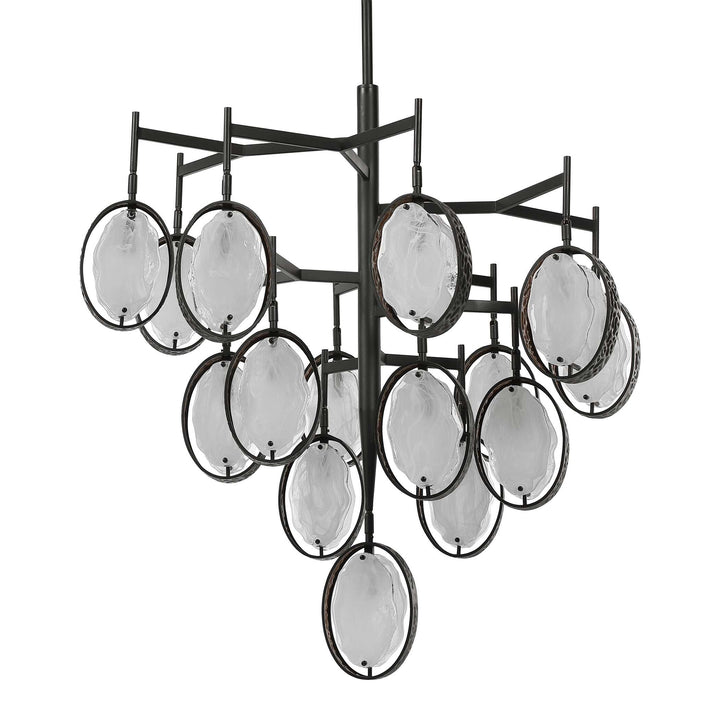 American Home Furniture Uttermost Maxin 15 Light Large Bronze Chandelier