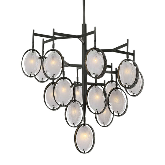 American Home Furniture Uttermost Maxin 15 Light Large Bronze Chandelier