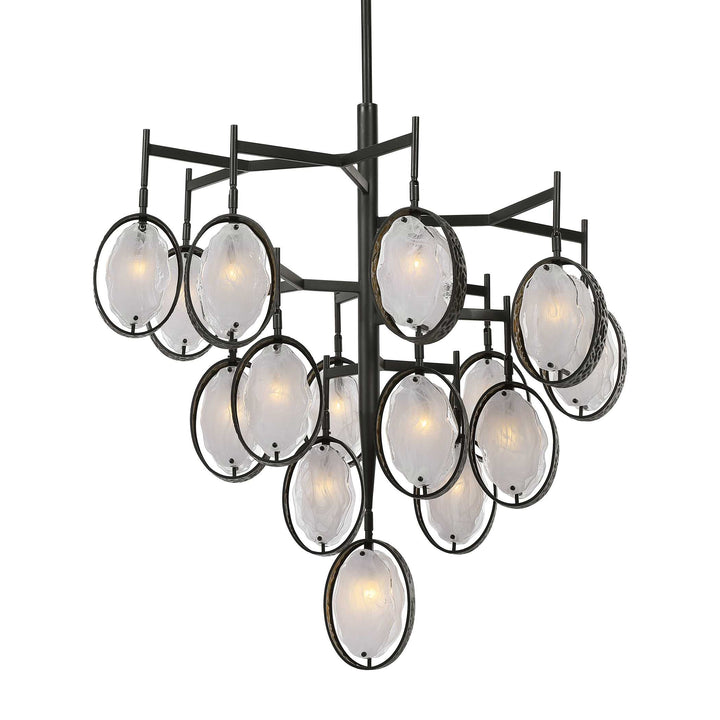 American Home Furniture Uttermost Maxin 15 Light Large Bronze Chandelier