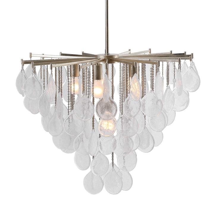 American Home Furniture Uttermost Goccia 6 Light Tear Drop Glass Pendant
