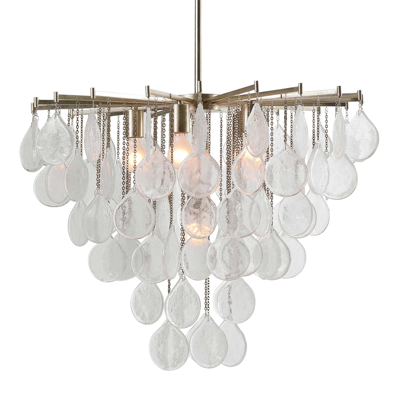 American Home Furniture Uttermost Goccia 6 Light Tear Drop Glass Pendant