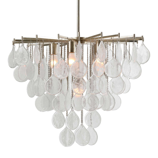 American Home Furniture Uttermost Goccia 6 Light Tear Drop Glass Pendant