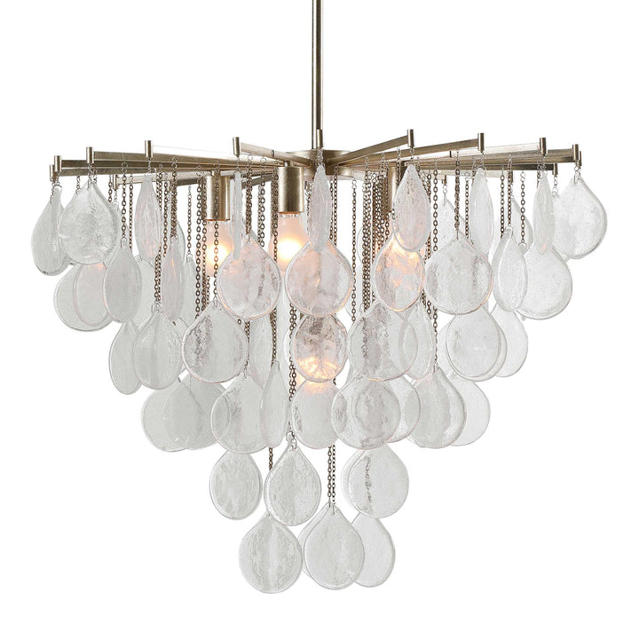 American Home Furniture Uttermost Goccia 6 Light Tear Drop Glass Pendant