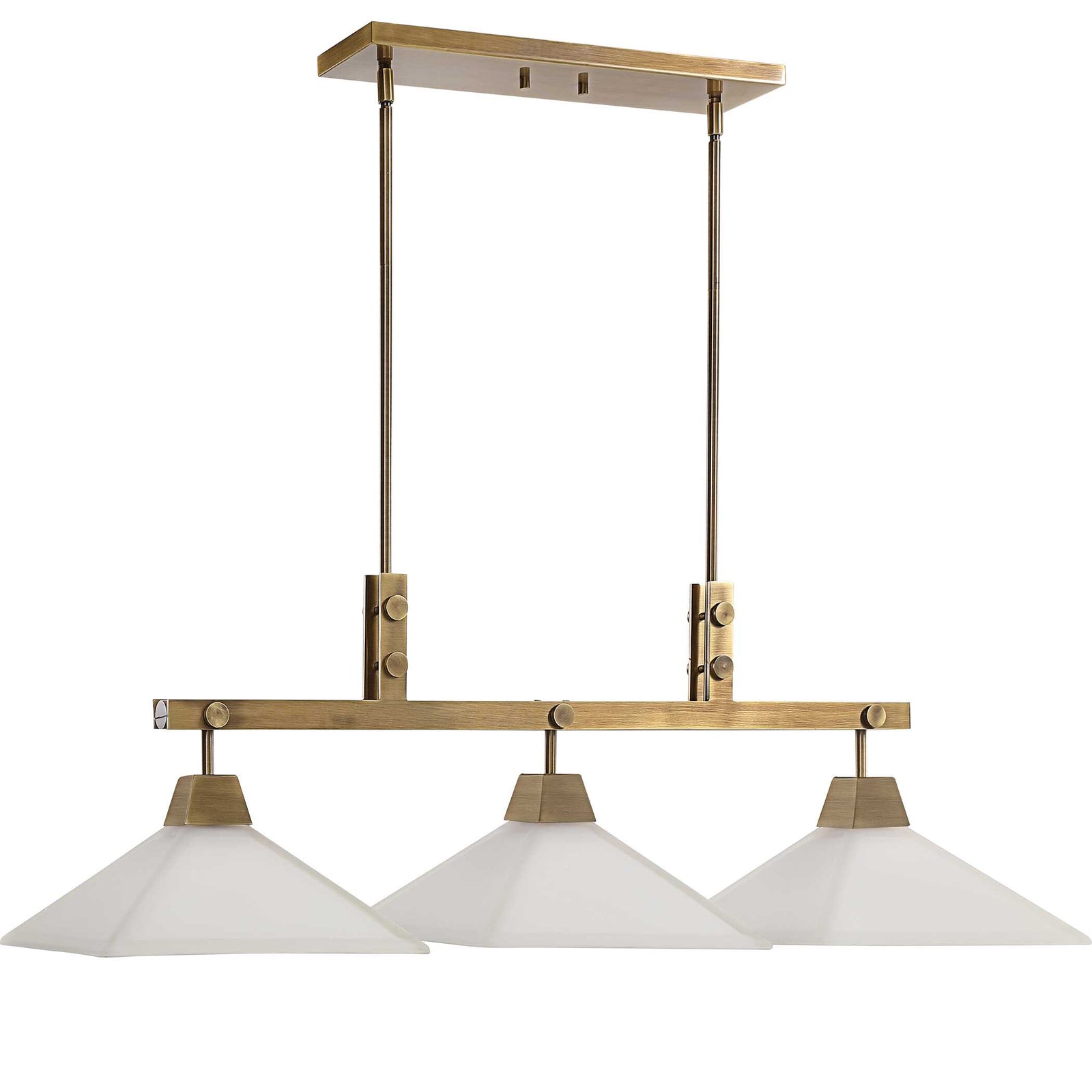 American Home Furniture Uttermost Brookdale Industrial 3 Light Linear Chandelier