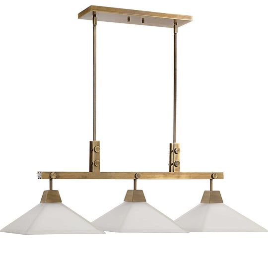 American Home Furniture Uttermost Brookdale Industrial 3 Light Linear Chandelier