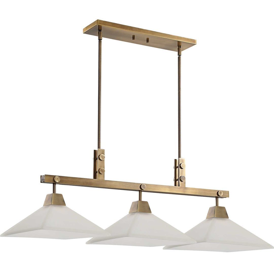 American Home Furniture Uttermost Brookdale Industrial 3 Light Linear Chandelier