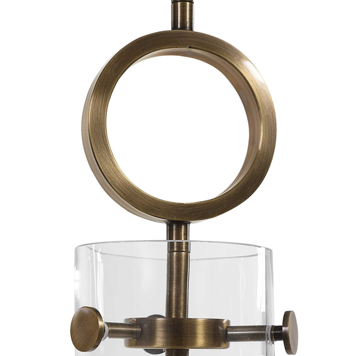 American Home Furniture Uttermost Imbuto Funnel Glass 1 Light Pendant