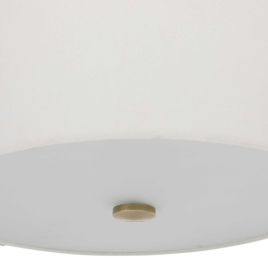 American Home Furniture Uttermost Colfax Brass 3 Light Semi Flush
