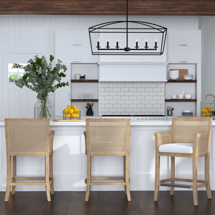 American Home Furniture Uttermost Clayton 6 Light Linear Chandelier