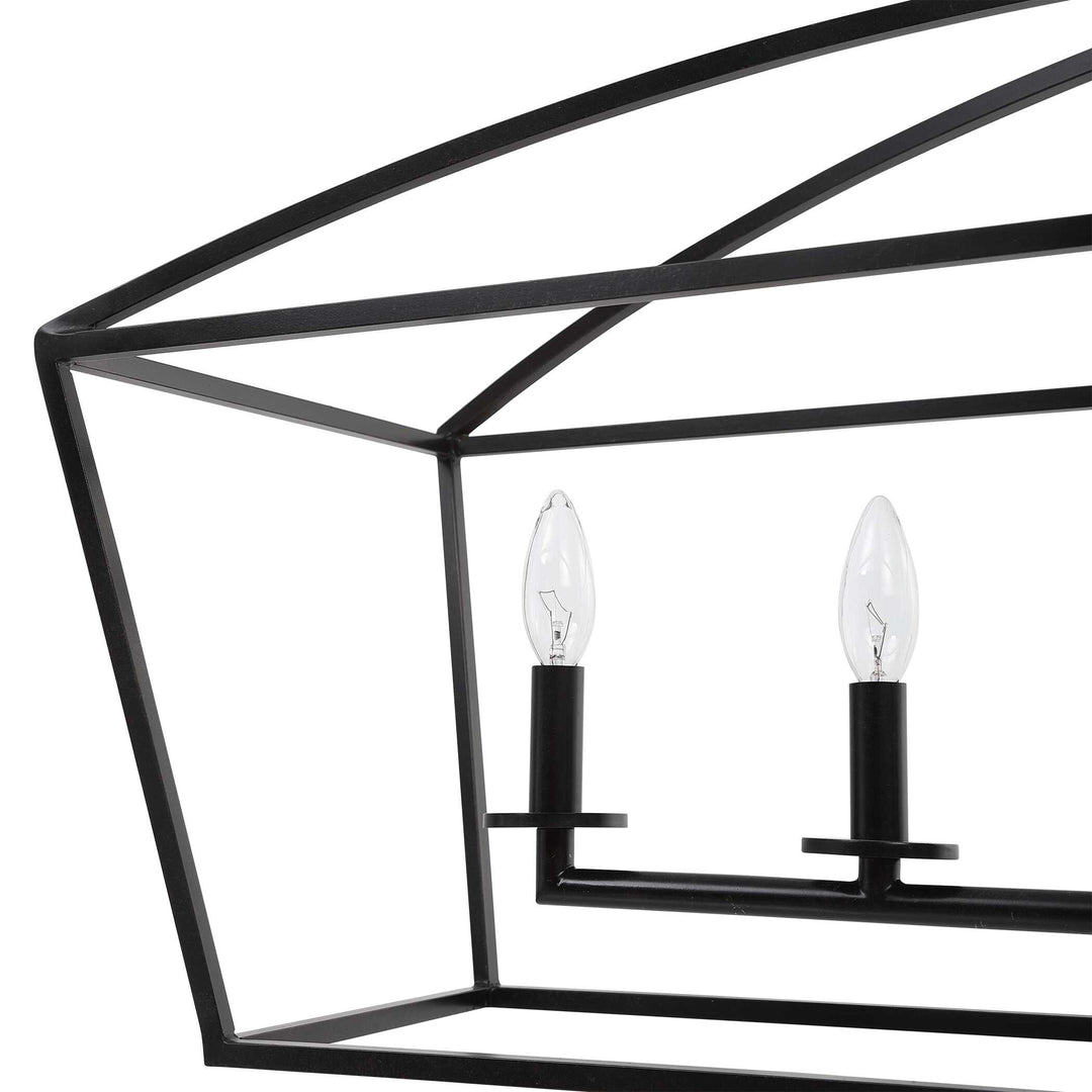 American Home Furniture Uttermost Clayton 6 Light Linear Chandelier