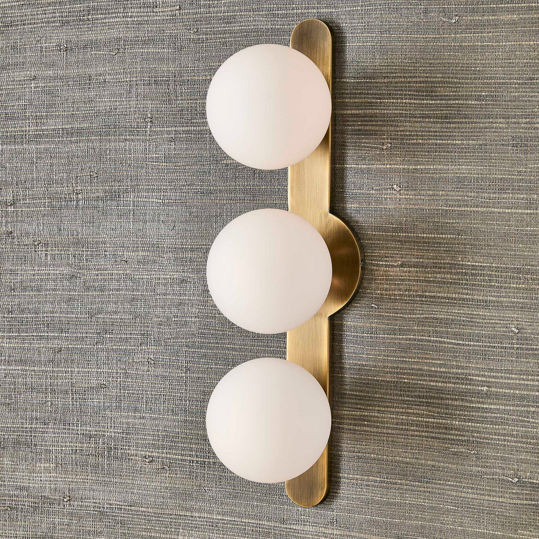 American Home Furniture Uttermost Droplet Mid-Century 3 Light Sconce
