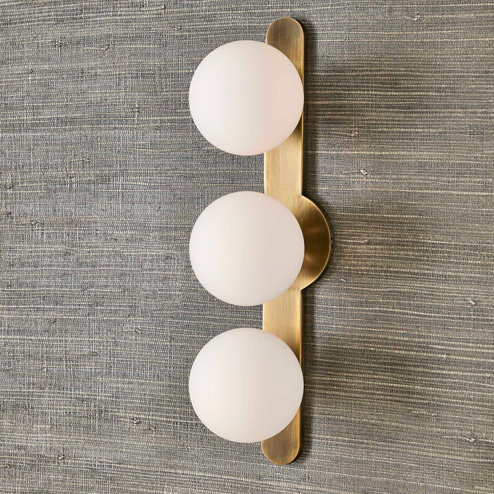 American Home Furniture Uttermost Droplet Mid-Century 3 Light Sconce
