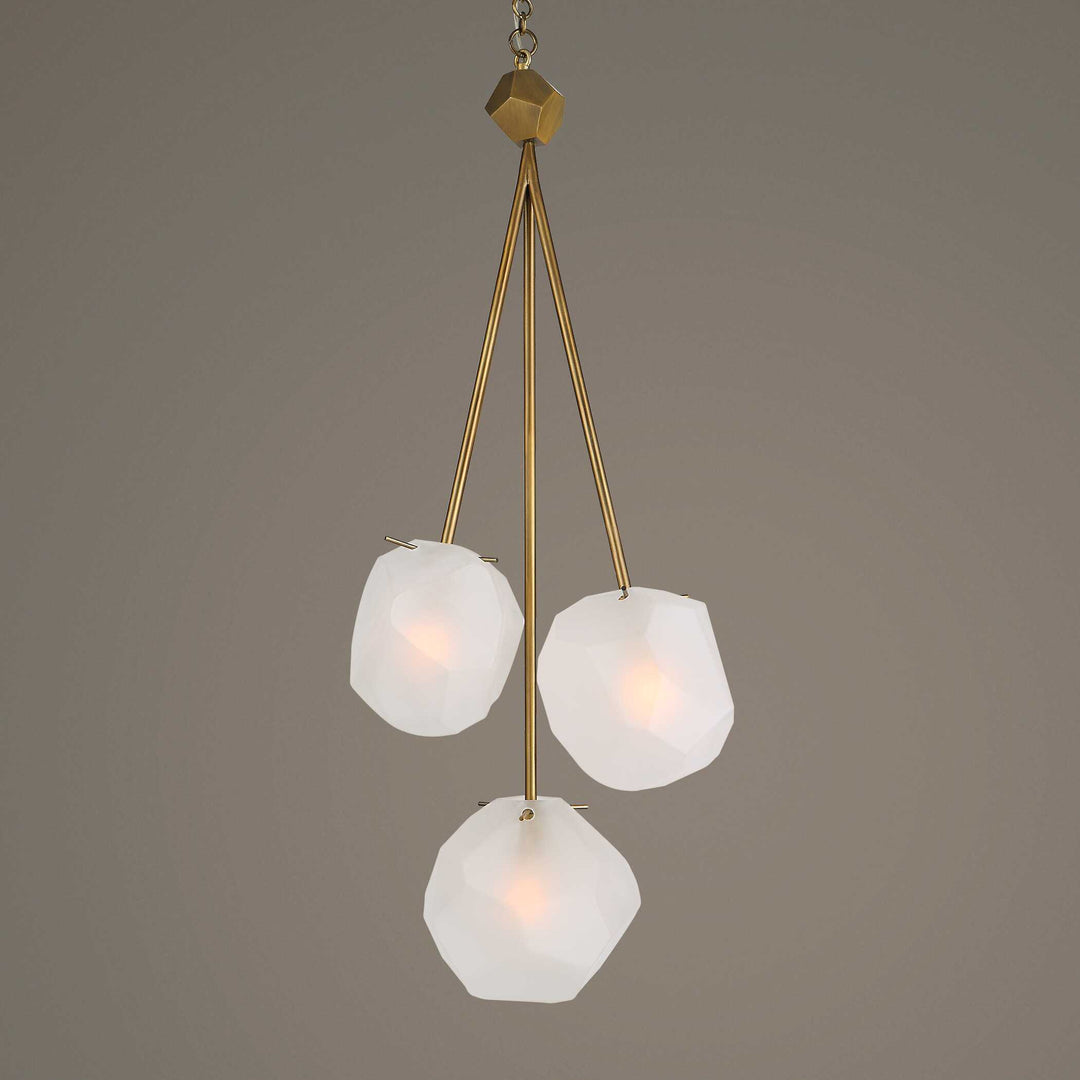 American Home Furniture Uttermost Geodesic 3 Light Pendant