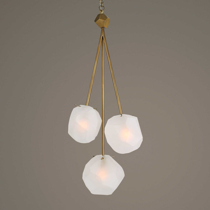 American Home Furniture Uttermost Geodesic 3 Light Pendant