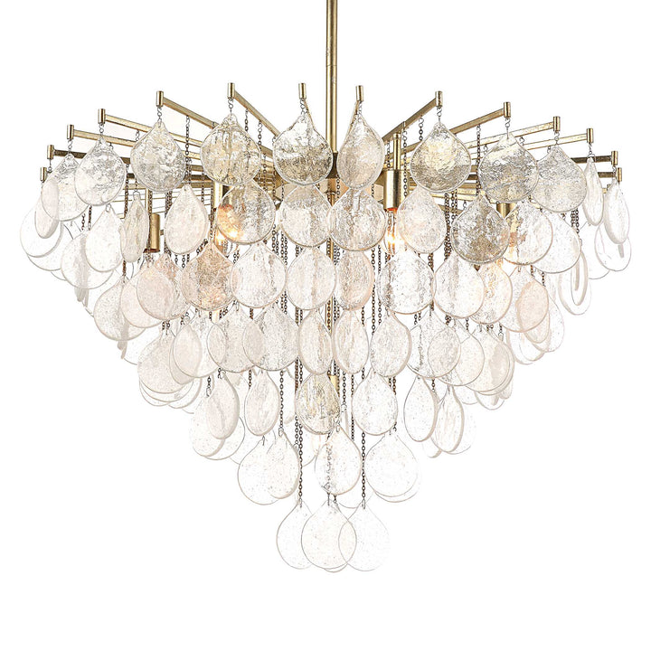 American Home Furniture Uttermost Goccia 8 Light Tear Drop Glass Pendant