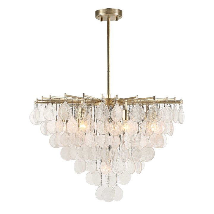 American Home Furniture Uttermost Goccia 8 Light Tear Drop Glass Pendant