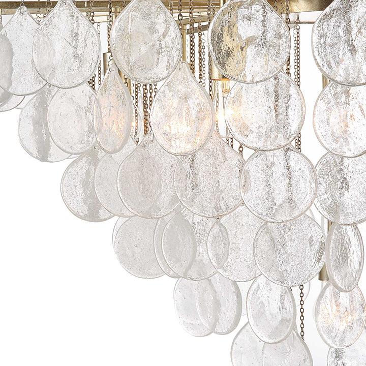 American Home Furniture Uttermost Goccia 8 Light Tear Drop Glass Pendant