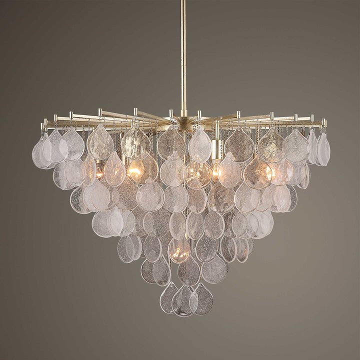 American Home Furniture Uttermost Goccia 8 Light Tear Drop Glass Pendant