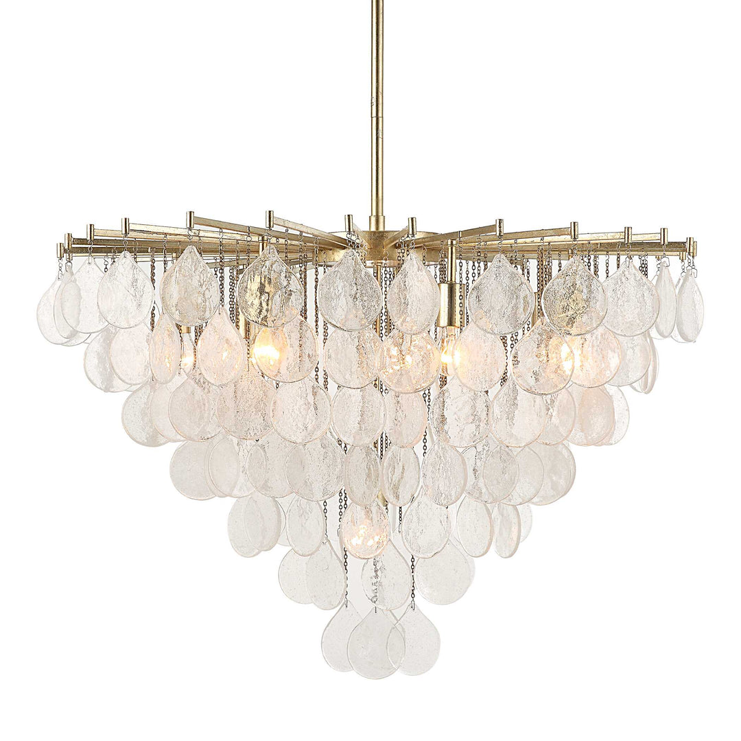 American Home Furniture Uttermost Goccia 8 Light Tear Drop Glass Pendant