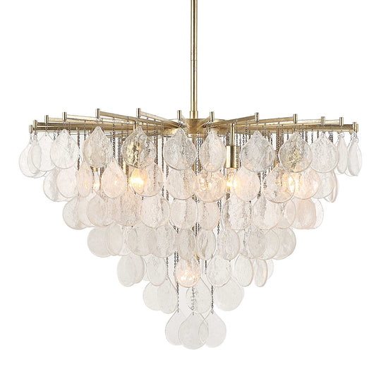 American Home Furniture Uttermost Goccia 8 Light Tear Drop Glass Pendant
